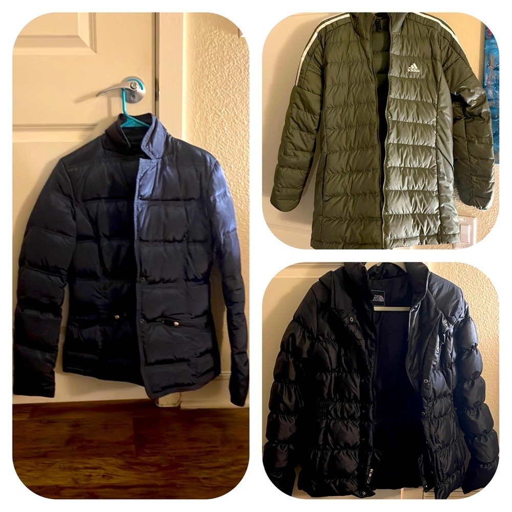 VERSACE/NORTH FACE/ ADIDAS PUFFER BUNDLE!! 🥰🤩😍🤩🥰
